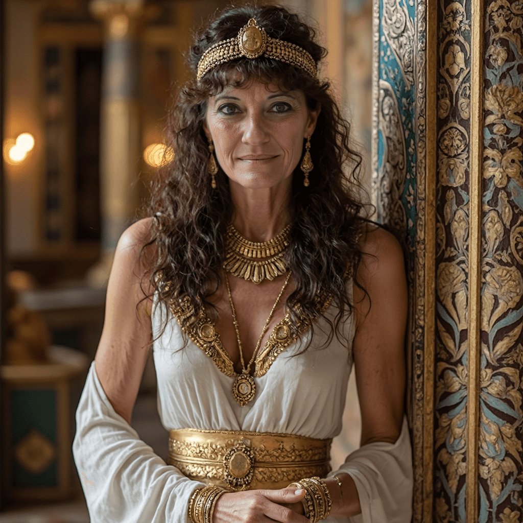 A picture of me dressed as Cleopatra